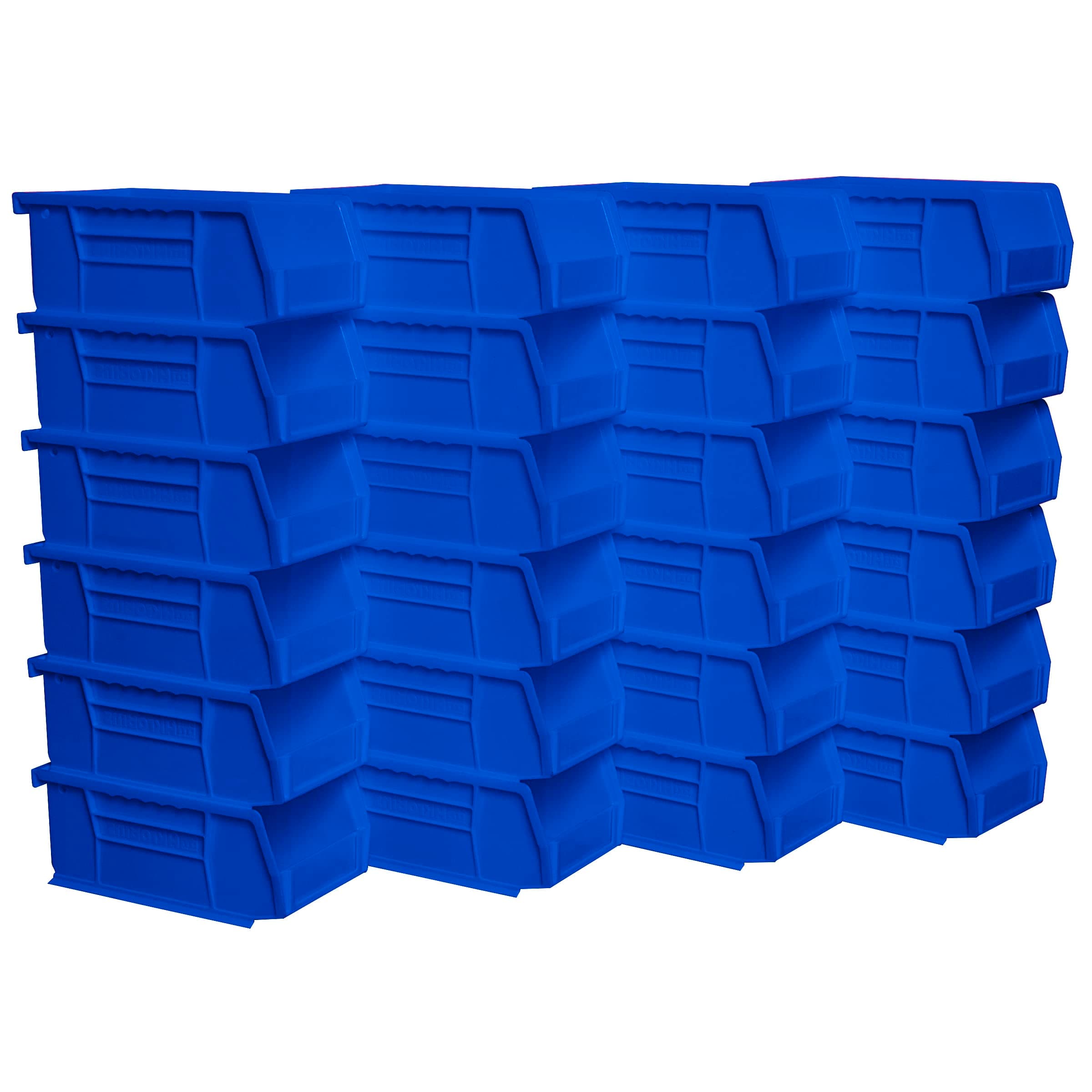 – Akro-Mils 30220 AkroBins Plastic Storage Bins, Space-Saving Stackable Bins for Garage, Pantry, Craft Organization, 18.7 cm x 10.5 cm x 7.6 cm, Blue, 24-Pack