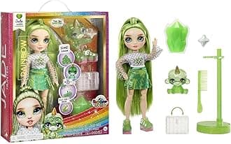 Rainbow High Fashion Doll with Slime & Pets - Jade (Green) - 28cm Shimmer Doll with Glitter Slime Magic Pets and Fashion Accessories - Kids Toys - Perfect for Ages 4-12