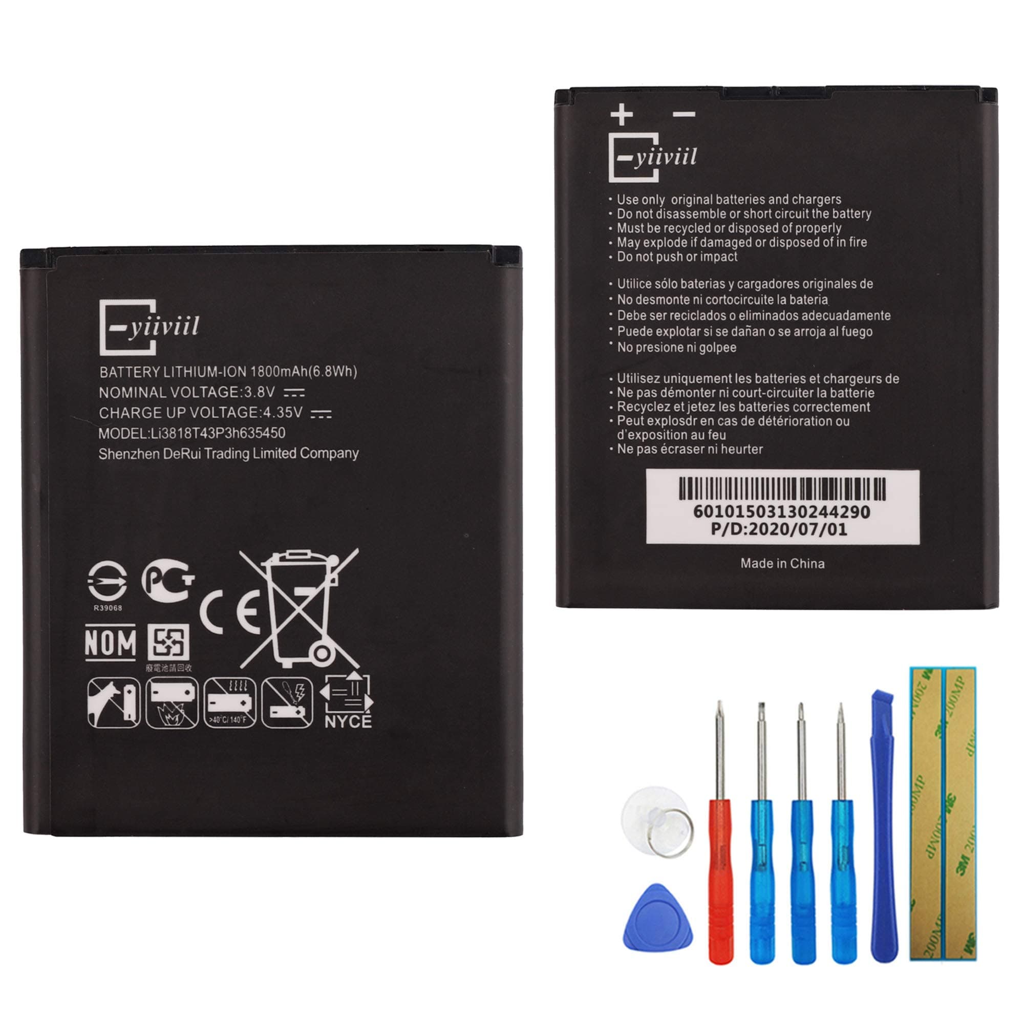 E-yiiviil BL-51YF Replacement Battery 3.85V Compatible LG G4 H810 H812 LS991 VS986 + Tools
