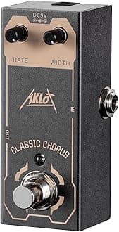 Classic Chorus Pedal, AKLOT Electric Guitar Effects Pedals Mini Single Type DC 9V True Bypass