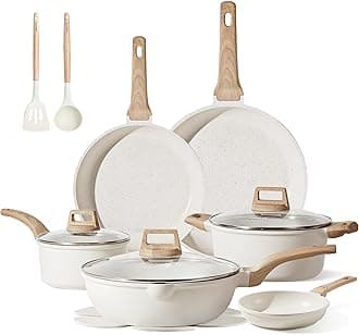 16pcs Cookware Set, Nonstick Pots and Pans Set, Induction Cookware Cooking Set with Frying Pans, Saucepans, Saute Pan