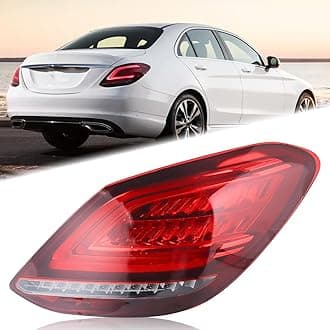 RH LED Tail Light Fit for 2019 2020 2021 Mercedes Benz C300 C43 AMG C63 AMG S W205 Brake Rear Lamp With Bulbs Assembly Right Passenger Side 2059065003 MB2801160