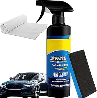 Sopami Car Coating Spray, Quick Effect Coating Agent, Maximum Gloss & Shine, Extremely Hydrophobic, Unmatched Slickness - Car Care Products (16.91 OZ)