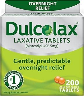 Dulcolax Laxative - 5 mg - 200 Comfort Coated Tablets (2 Pack)