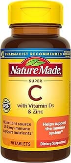 Nature Made Super C Immune Complex Tablet with Vitamin C, D and Zinc (60 Tablets)