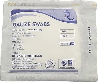Royal surgicals - Gauze swabs 10cm x 10cm x 12ply (Sterile) (50)