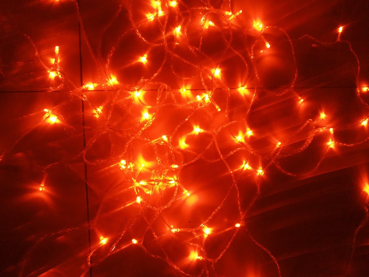 Orange String Lights, 164FT/50M 300 LED Orange Lights,8Modes,LDTX UL Certified Fairy Ambiance Lighting for Wedding,Party,Garden,Patio,Yard,Home,Parties, Halloween