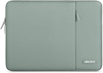 MOSISO Laptop Case 13 inch, 13 inch Laptop Sleeve Compatible with MacBook Air M4 M3 M2 M1 2025-2018 / Pro M2 M1 2025-2016, Polyester Vertical Computer Sleeve Bag with Pocket, Antique Green