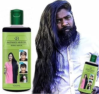 Original Aadiwasi Hair Growth Oil 800 Ml Ayurvedic Aadiwasi Herbal Kesh tel with Natural Rosemary essential & Biotin for Control Hairfall anti-dandruff aadiwasi hair oil original- 100 Ml Pack of 8