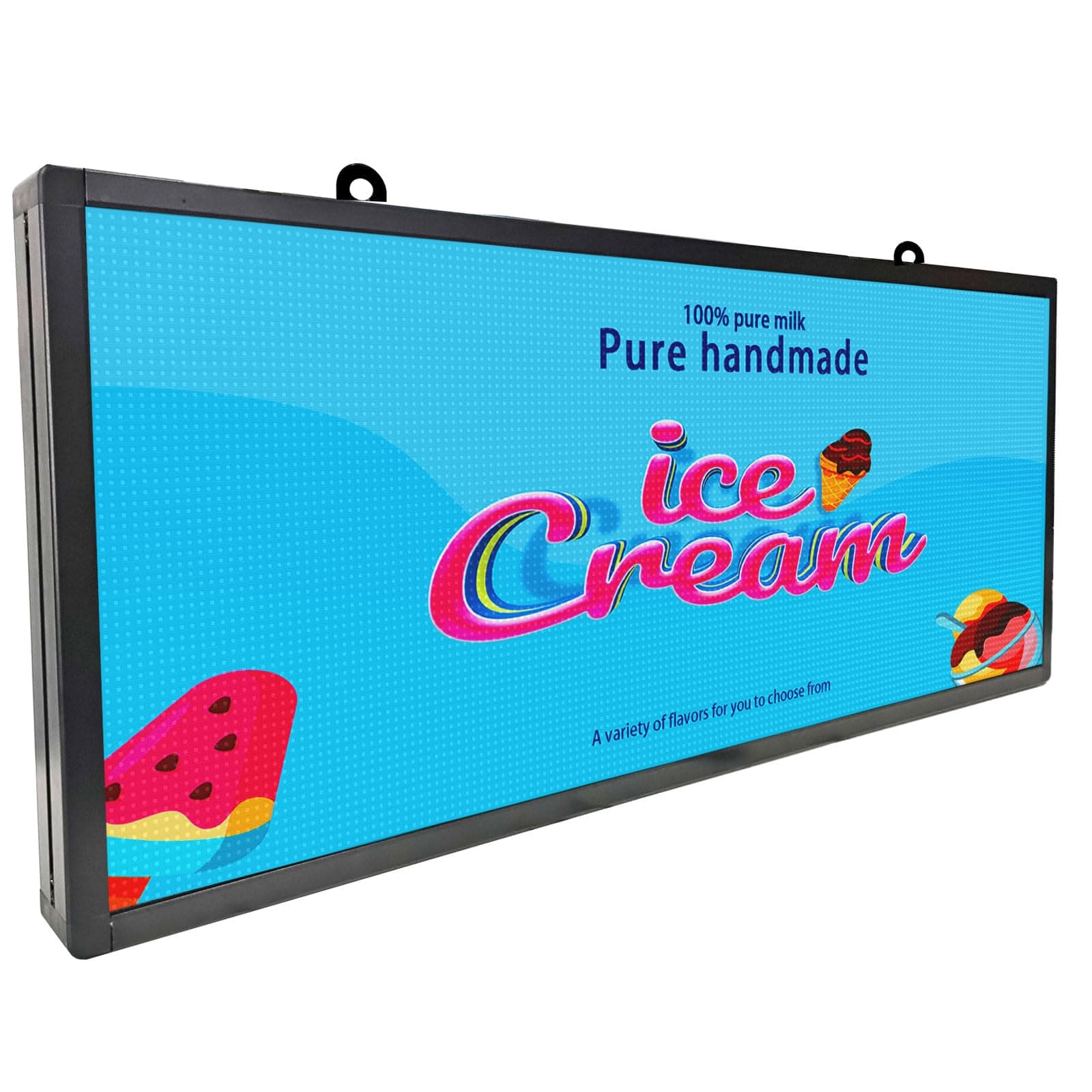Led Signs Scrolling Programmable, Digital Display Screen Outdoor Waterproof, Customed Electronic Message Board ,for Advertising Public Business Store Restaurant Window P6 40''x17'' ,High Brightness Full Color