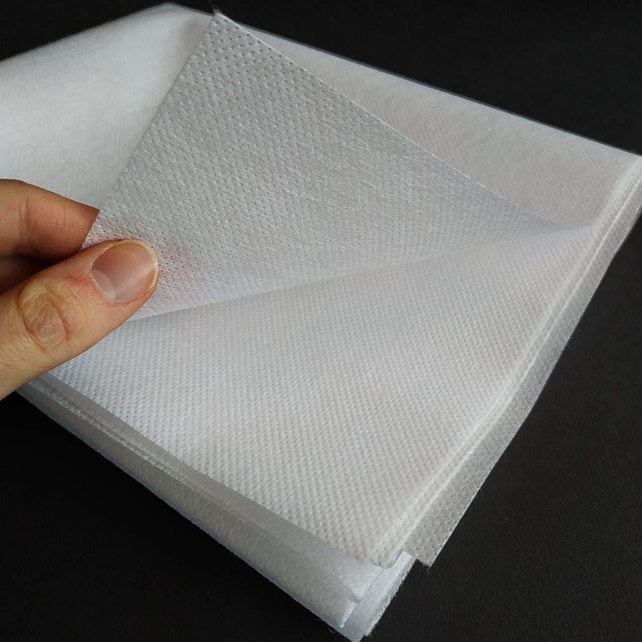 39" x 31" White Non-Woven Interfacing Filter Fabric Novolin, Nonwoven Non-Adhesive Fabric, Sew-in and Interlining Material