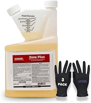 Agrisel Zone Plus Insect & Pest Control, Broad Spectrum, for Indoor & Outdoor, Effective Against 100 Pests, Eco-Friendly, 3-Pack of Disposable is Included with Purchase, 32 Ounce
