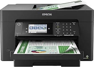 Workforce Pro WF-7820 Wireless All-in-One Wide-Format Printer with Auto 2-Sided Print 13" x 19", Copy, Scan & Fax, 50-Page ADF, 250-sheet Paper Capacity, Works with Alexa, Large Black