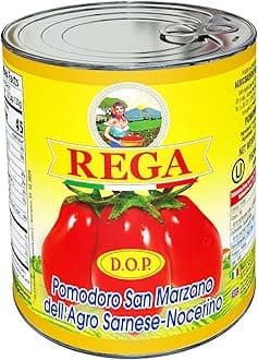 Rega San Marzano DOP Tomato Pack of 4 (28 Oz / 1 Lb 12 Oz Each), Imported From Italy