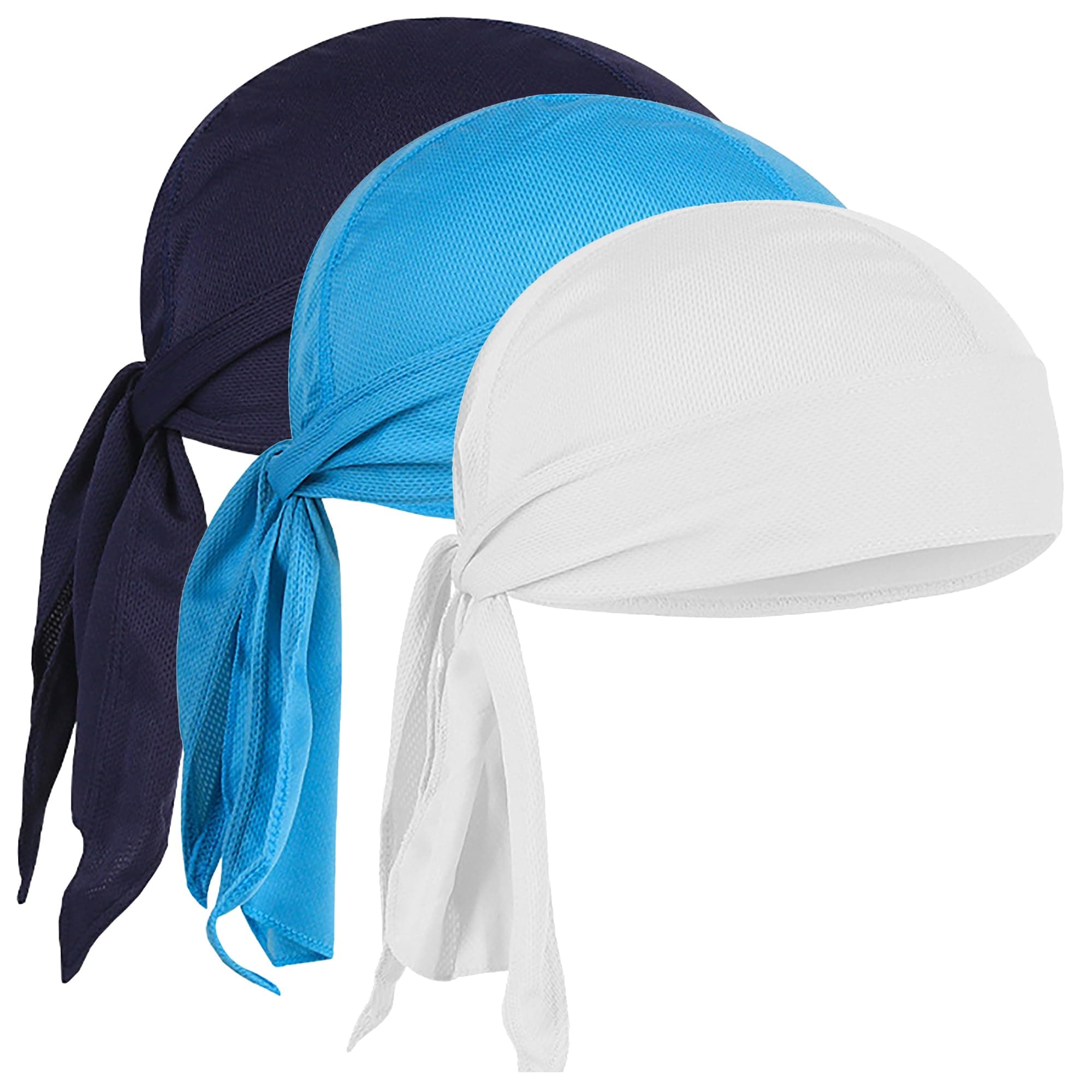 Cooling Wicking Skull Cap - Beanie Hat Do Rag - Doo Rag - Helmet Liner Bandana - Sweat Absorbent Head Wrap - for Men and Women