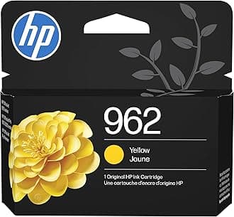 HP 962 Yellow Ink Cartridge for HP Printers | Works with Printer Series: OfficeJet 9010, Pro 9010, 9020 | Eligible for Instant Ink | 3HZ98AN