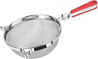 Konquer TimeS Stainless Steel Soup & Juice Strainer/Liquid Filter Size - 18.5 Cm X 33 Cm X 7.9 Cm - (18Cm)
