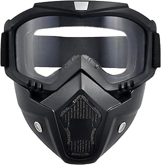 Motorcycle Face Mask Full Face,Dirt Bike Goggles Motocross, ATV, Offroad, Riding Racing Goggles for Men Women