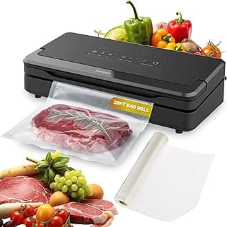 Anova Culinary Precision Vacuum Sealer Pro, Includes 1 Bag Roll, For Sous Vide and Food Storage, black, medium, Anova Precision Vacuum Sealer Pro, ANVS02-US00