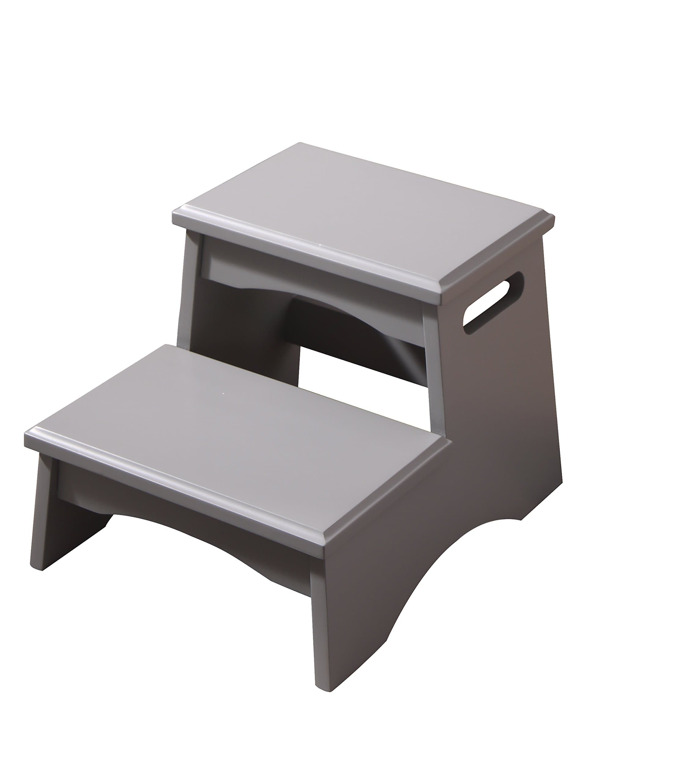 FORMOSA LIVING PRODUCTS DOUBLE STEP STOOL (GRAY)