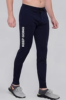 BLUE STAR SHARK Men's Slim Fit Track Pants – Joggers for Running, Gym, Sports, and Casual Wear | Multipurpose Activewear Lower for Men & Boys | Stylish Summer Trousers & Night Pants