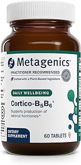 Cortico-B5B6 - Adrenal Hormone & Energy Support with Vitamin B5, B6, Vitamin C, Magnesium & Calcium - Non-GMO, Gluten-Free, Vegetarian - GMP Certified Facility - 60 Tablets