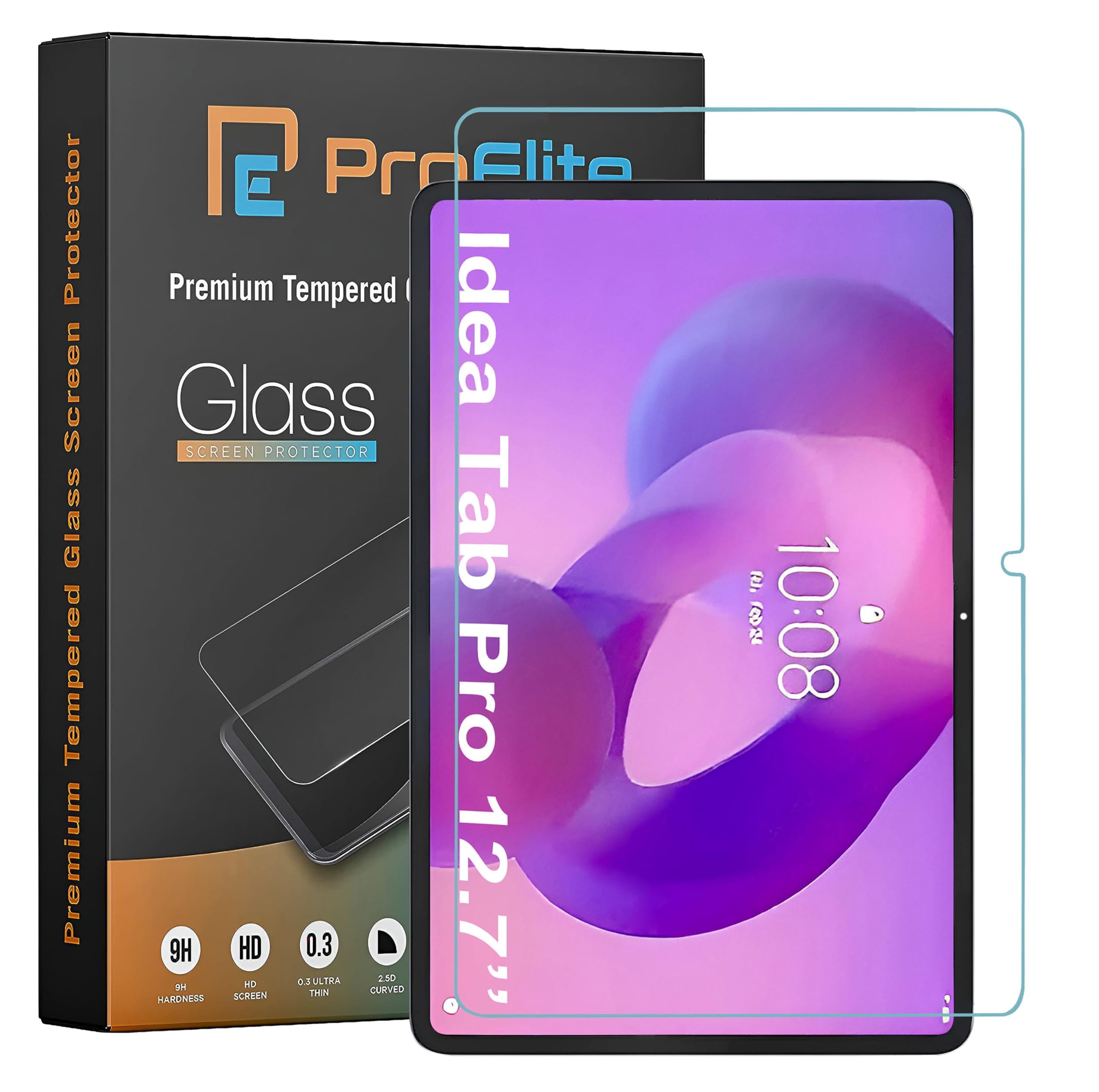 ProElite Screen Protector for Lenovo idea Tab Pro 12.7 inch/Yoga Tab Plus 12.7 2025/ Tab P12 12.7" Premium Tempered Glass Screen Protector [1-Pack]