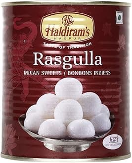 Haldiram's Nagpur Rasgulla Tin, 500Gram