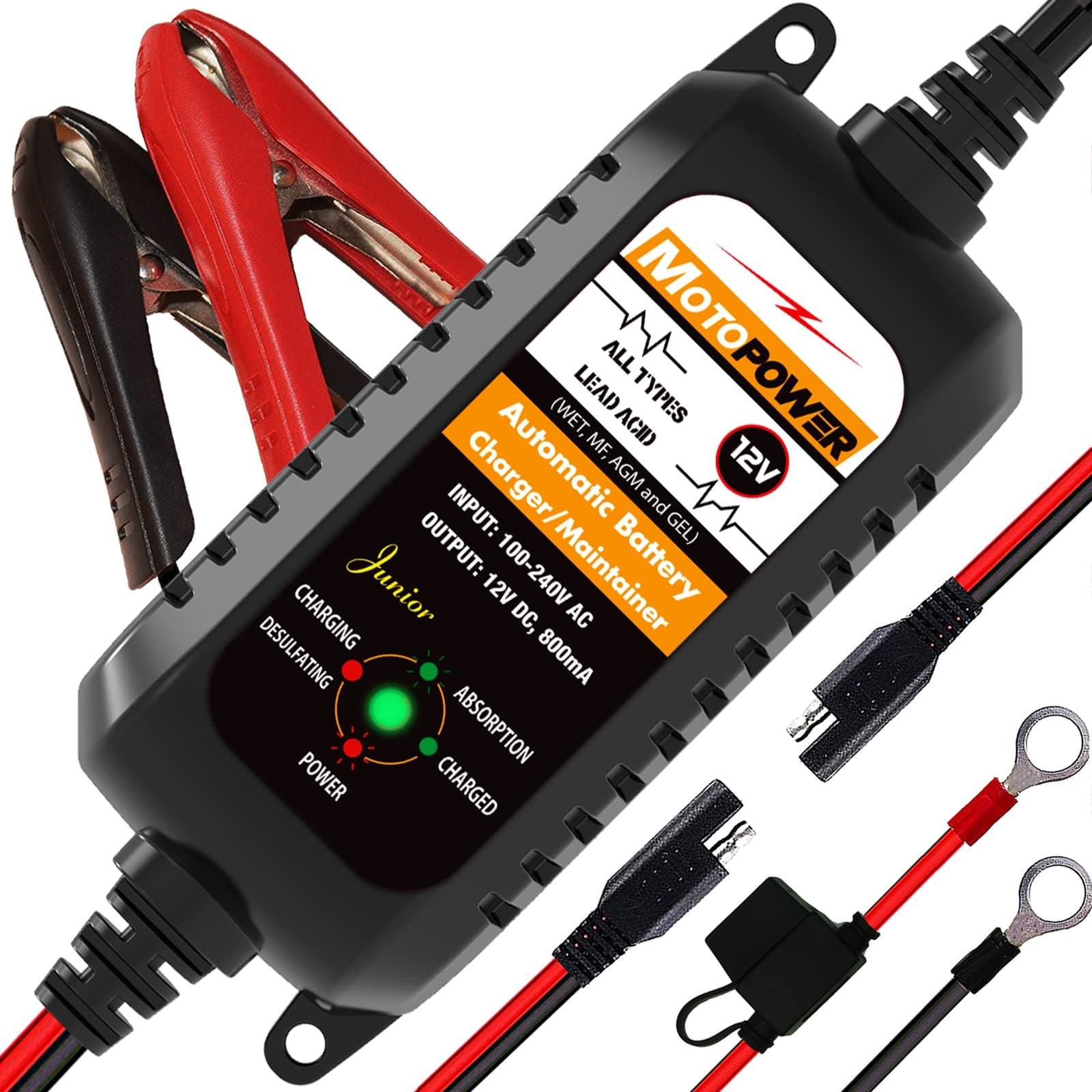 MP00205A 12V 800mA Battery Charger Maintainer