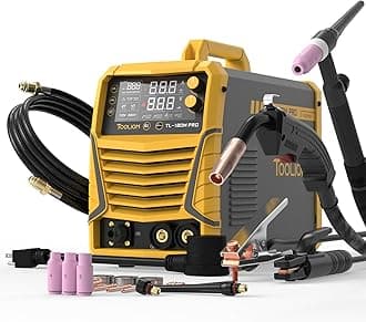 TOOLIOM180A 4 in 1 MIG Welder Gas MIG/Flux MIG/Stick/Lift TIG Multiprocess Welding Machine 110V/220V Welder with Lift TIG Torch