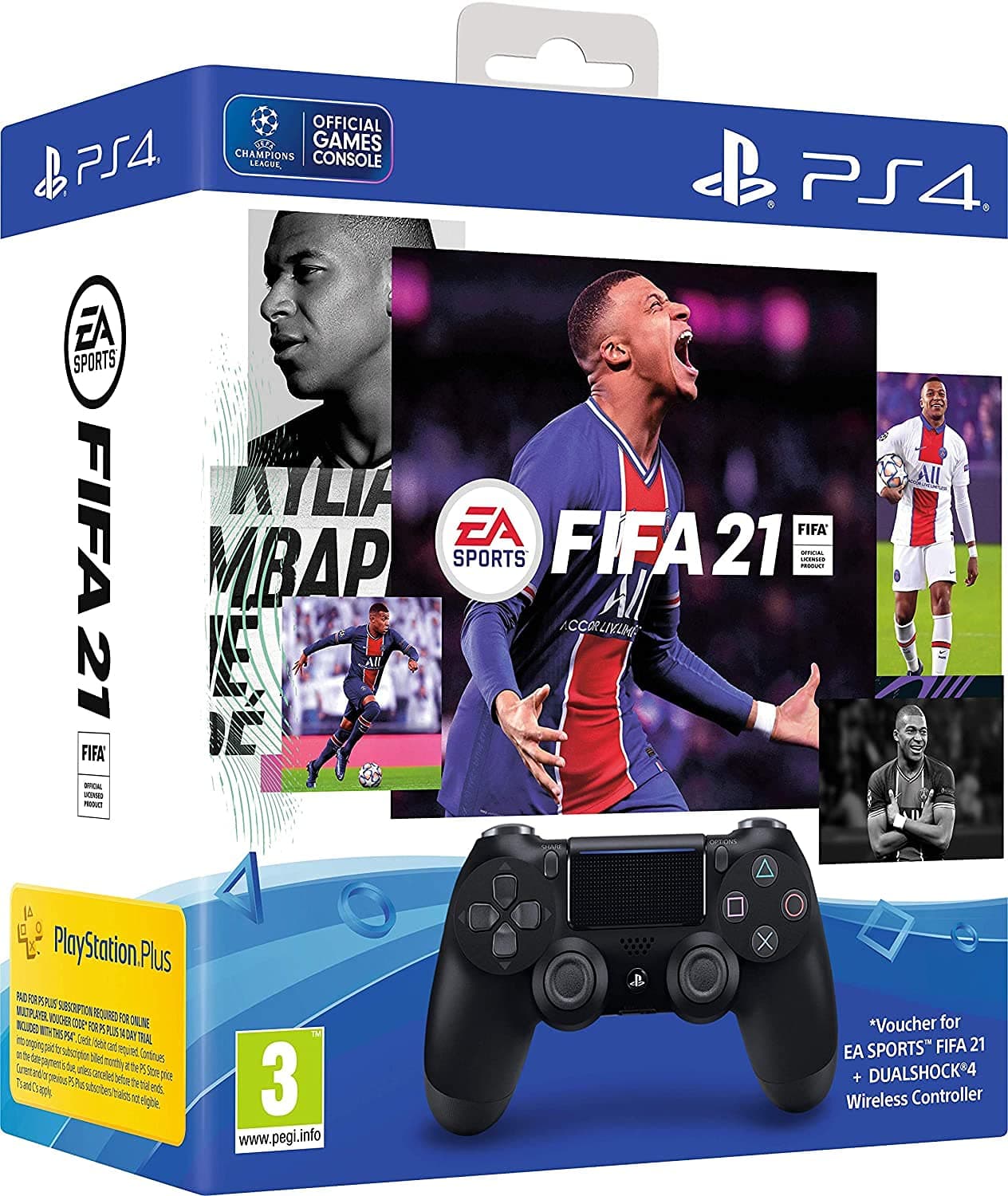 FIFA 21 (PS4) with Dual Shock 4-Controller Bundle