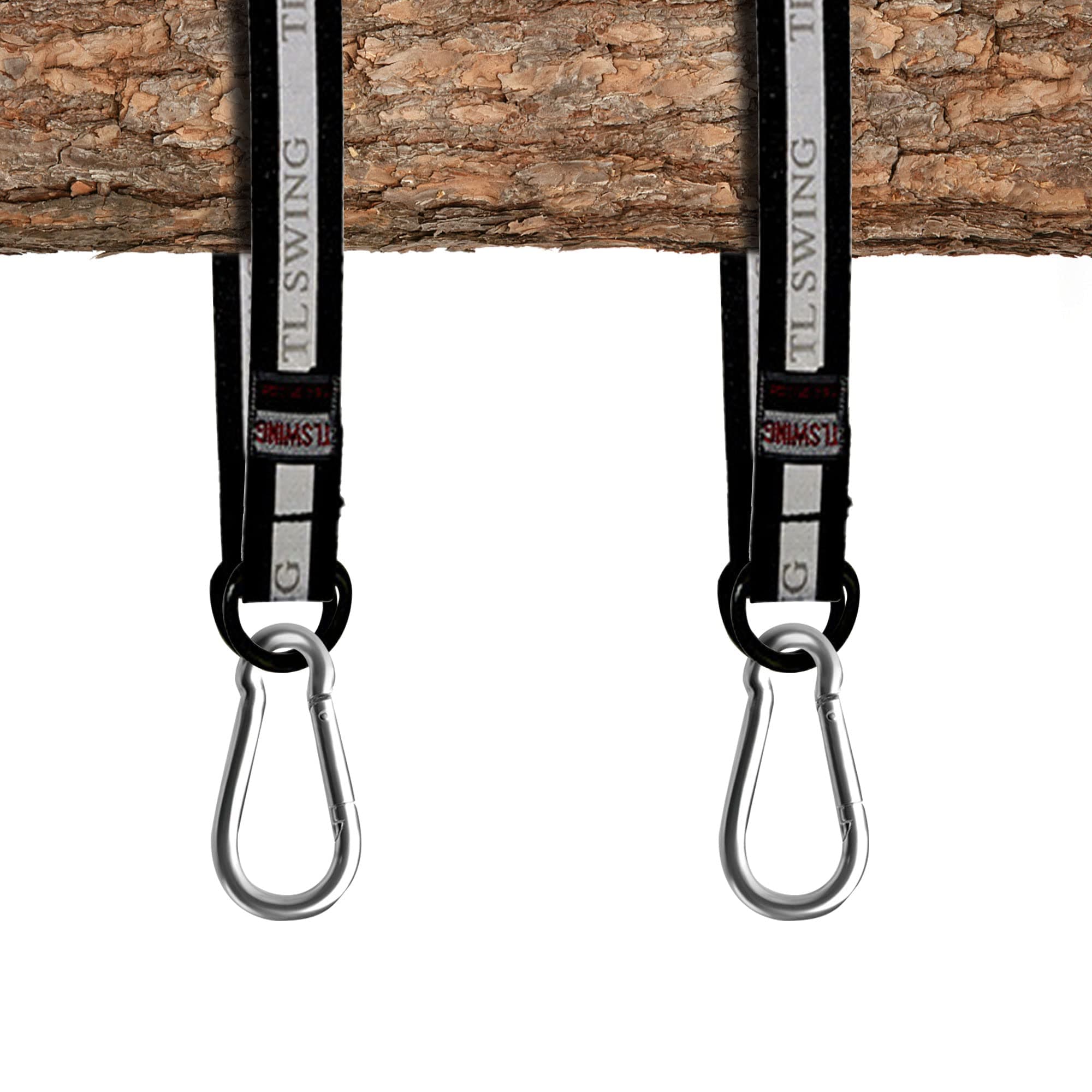KEXIKELE Tree Swing Straps,Tree Swing Hanging Kit,2 PCS 55cm / 22inches Heavy Duty Hanging Straps Holds 440 lbs with Carabiner Perfect for Tree Swing, Rope Swing,Hammock, Plank