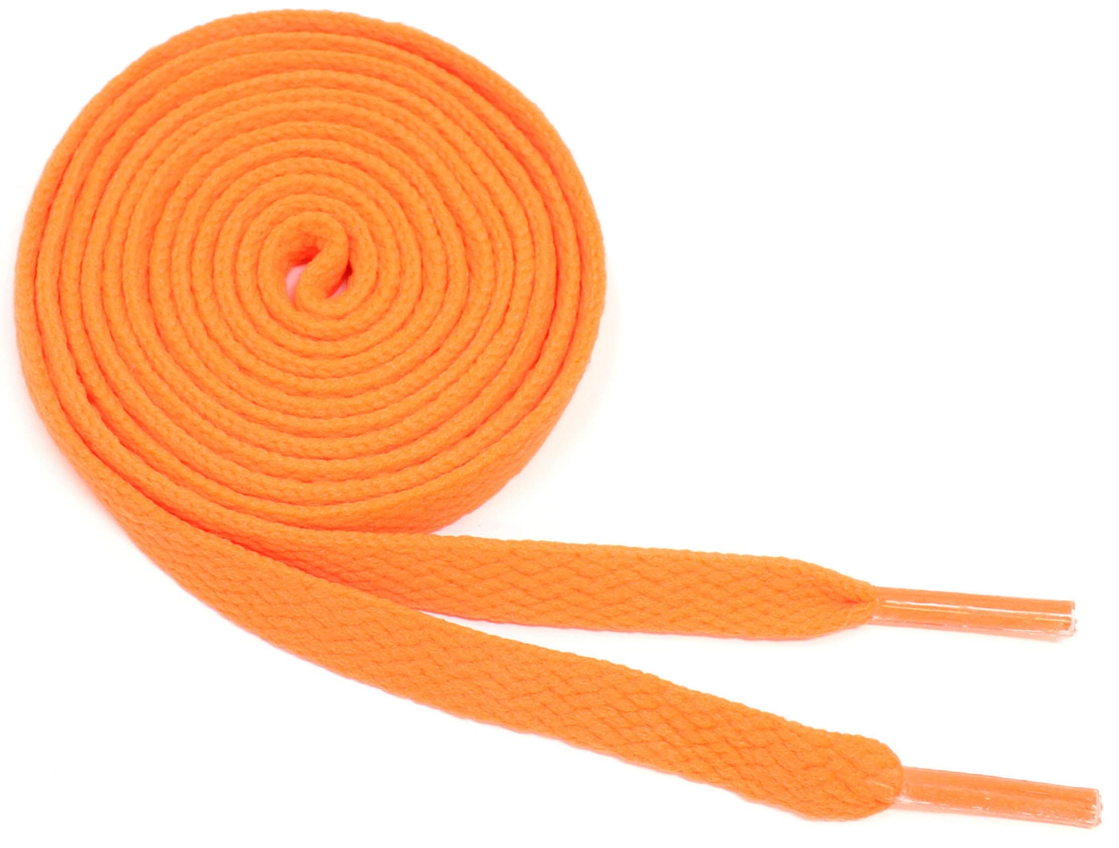 BCB WearFlat Shoelaces 5/16" Wide Solid Color Strings for Athletic Sneakers Boots & Shoes - 27"-72" Length Shoe Laces