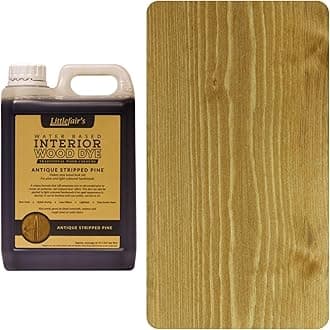 Littlefair's Wood Stain Water-Based - (Antique Stripped Pine) – Non-Toxic, Eco-Friendly & Quick Drying - Easy-to-Apply, Concentrated Formula for All Wood Types – 5 LTR