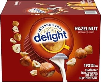International Delight Hazelnut Coffee Creamer Singles, 84 Fl Oz, 192 Count