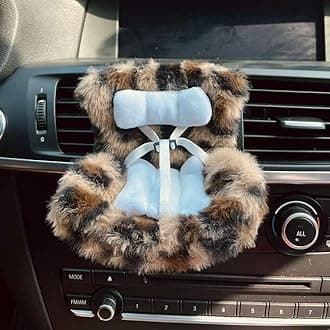 - Doll Car Seat for 3–8 inch Figures, Fits Character Plushes, Blind Box Dolls & Vinyl Collectibles, Includes Air Vent Clip & Desktop Stand, Cute Car Ornament for Collectors