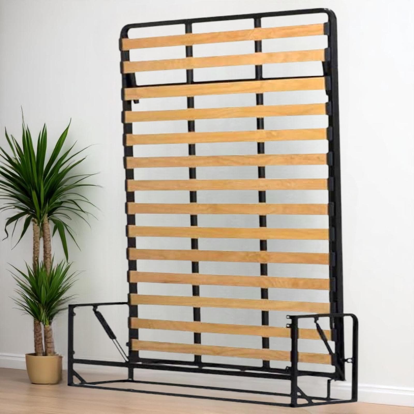 Murphy Bed - Classic Vertical Wallbed - Fold Up - Space Saving Folding Bed Frame - Pull Down - 150cm x 200cm