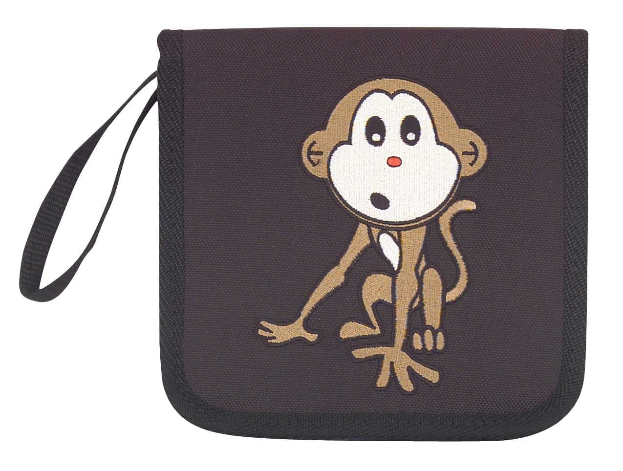 Cute Monkey CD DVD Holder Blu Ray Storage CD for Car Travel Parties in Black