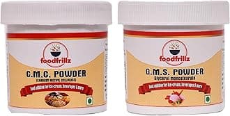 foodfrillz GMS & CMC Powder (40 g x 2) for Ice Cream | Food Grade, Pack of 2