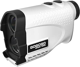 Gogogo Sport Vpro GS24 Golf & Hunting Laser Rangefinder, 7X Magnification, 1200 Yard Distance Measuring Range Finder with High-Precision Flag Pole Locking Vibration Function Slope Mode Continuous Scan