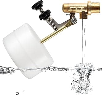 Float Tec Letro Pentair T26 EZ Adjustment Brass Float Valve 3/8" NPT Male Threads 3" Arm Autofill, Pool & Spa Water Filler Leveler, Fits 6" Canister