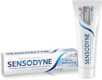 Extra Whitening Toothpaste for Sensitive Teeth, Cavity Prevention and Sensitive Teeth Whitening - 4 Ounces (Pack of 1)