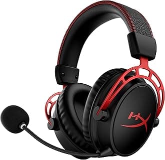 HyperX 4P5D4AA HyperX Cloud Alpha Wireless Gaming Headset, 300 Hours Battery, DTS Audio, PC/Switch, Red
