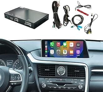Wireless Carplay Retrofit Kit Decoder for Lexus RX NX ES UX LS LX RC LC GS is Series 2014-2019 Year, Support Android Auto, Mirror Link, Backup Camera, YouTube, Original Car Function