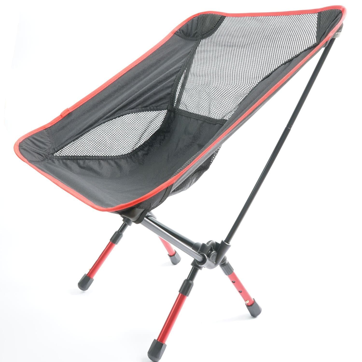 Bestblue Height-adjustable Foldable Camp Mantis Chair (Red)