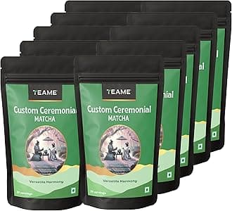 - TE-A-ME Matcha Tea Powder - 500g (330 Servings) | Superfood | Custom Ceremonial Matcha Green Tea Powder | Sourced from Japan | 100% Pure Authentic with High ANTIOXIDANTS | 50g - Pack of 10