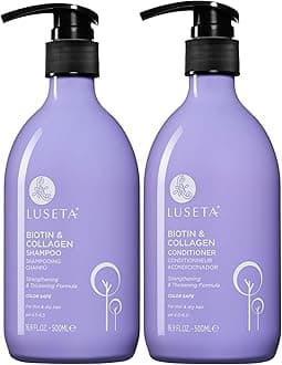 Biotin Shampoo and Conditioner Set for Hair Growth, Anti-Hair Loss shampoo volume Thickening with Collagen, Sulfate and Paraben free, Argan Oil to Repair Split Dry Hair Salon Quality- 2x500ml