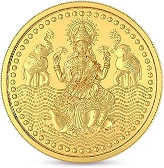Malabar Gold & Diamonds Gold Coin 24K (999) 1 gram | 24 kt Gold Coin/Bar/Bullion for Akshaya Tritiya, Birthday, Wedding & Festive Gift, Goddess Laxmi Impression