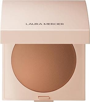 Laura Mercier Real Flawless Luminous Perfecting Talc-Free Pressed Finishing Powder, Creamy Formula, Light Coverage, Natural Luminous Finish, Enlivens Skin, Adds Dimension, Translucent Deep