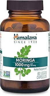 Moringa - Herbal Superfood Antioxidants Supplement Supporting Wellness, Vitality, and Oxidative Stress - Vegan, Non-GMO, Gluten Free, 1000 mg, 60 Capsules